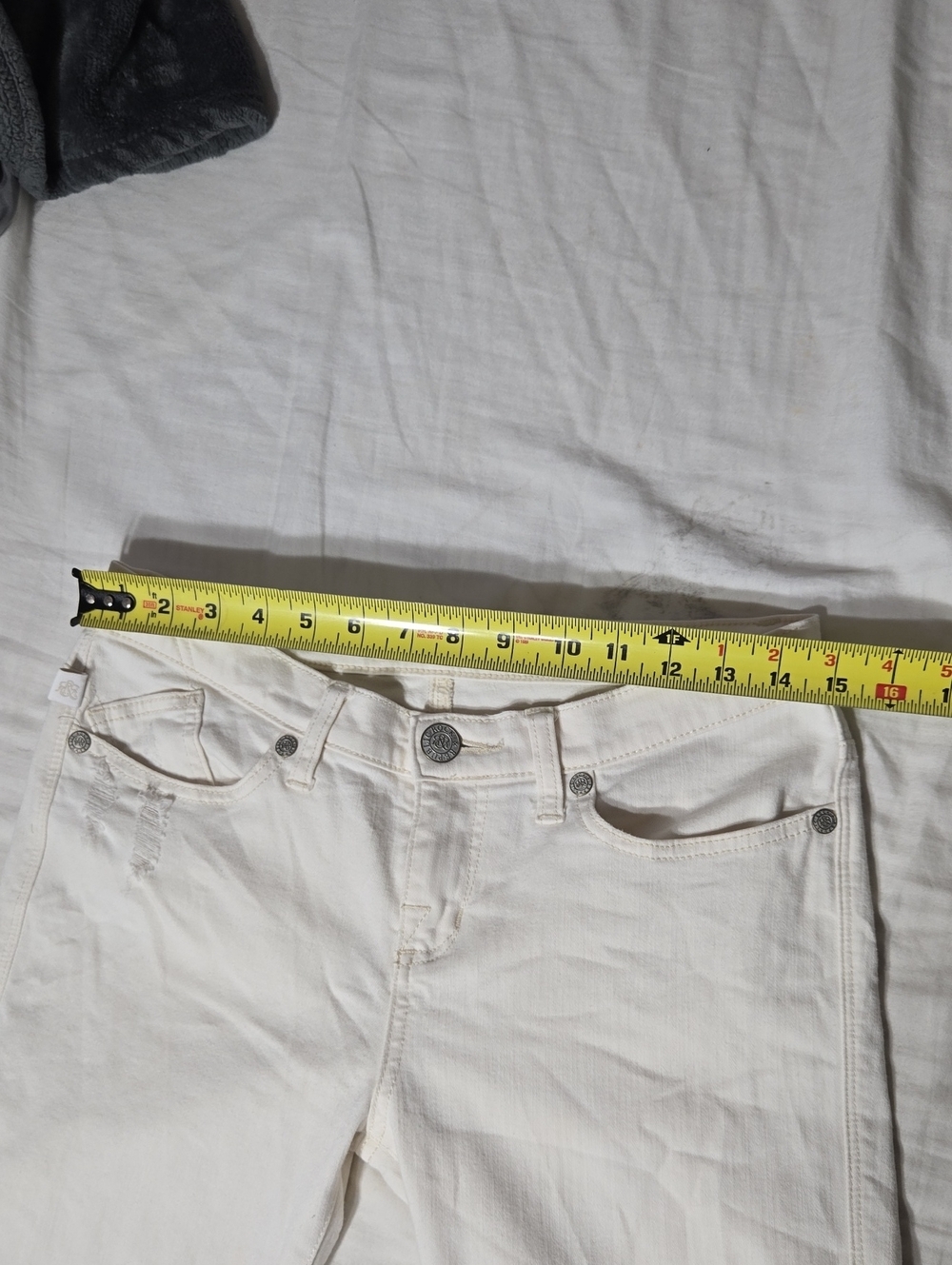 Rock And Republic Women Berlin Skinny Jeans Ivory Color Sz 8 - Picture 9 of 11